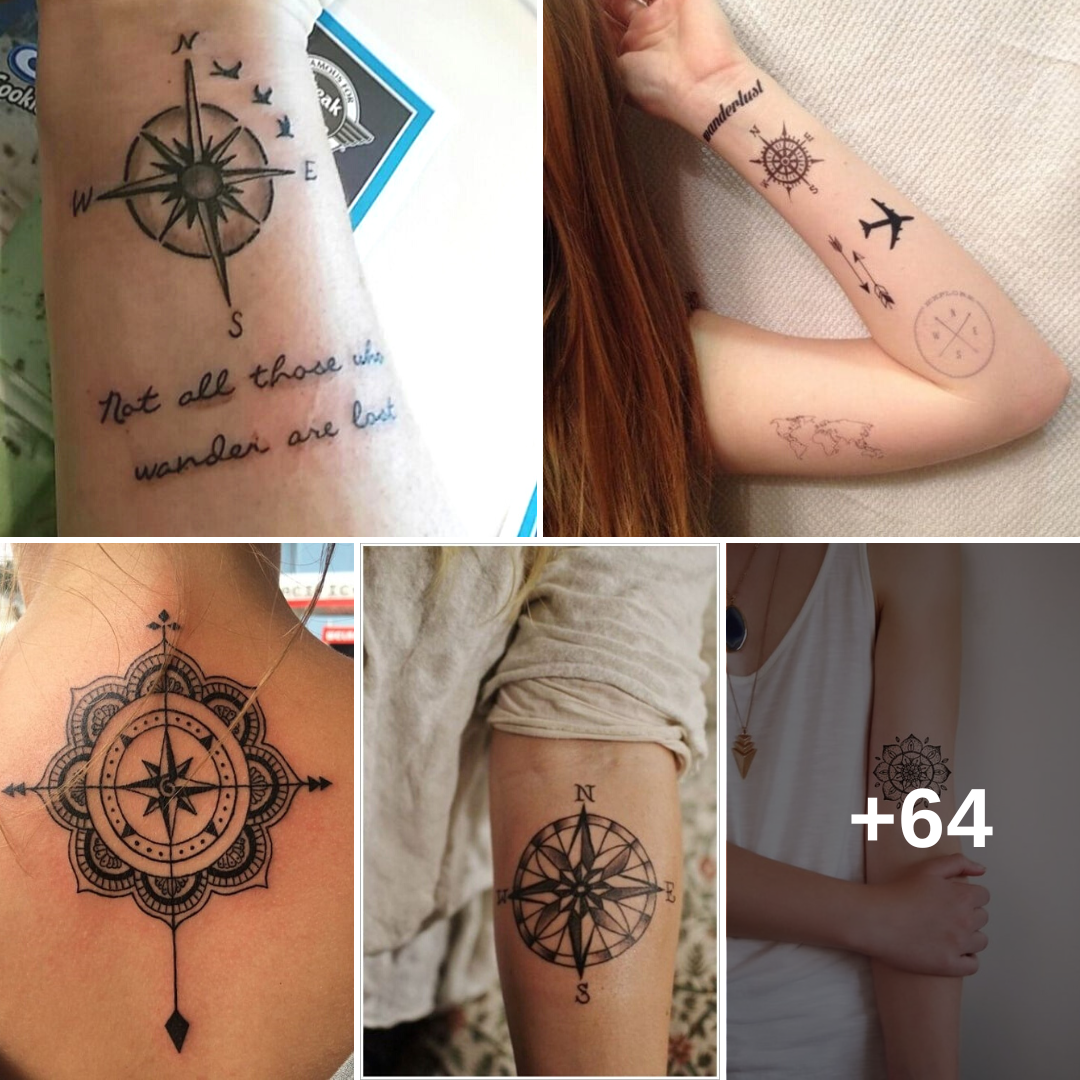 Discover The Symbolic Meanings Behind Intriguing Compass Tattoo Designs