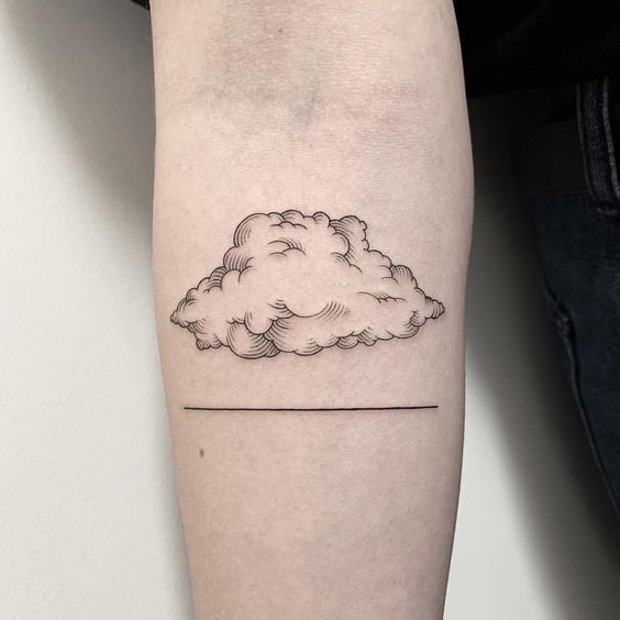 New and Improved Designs for 42+ Inspiring Cloud Tattoos for Women