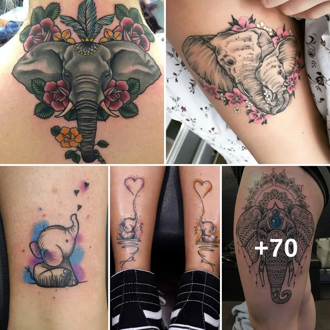 ﻿Beautiful Elephant Tattoos for Women