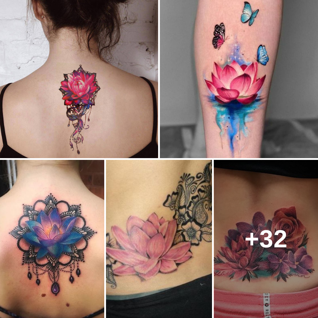 Elevating Elegance: Lotus Flower Tattoos for Women